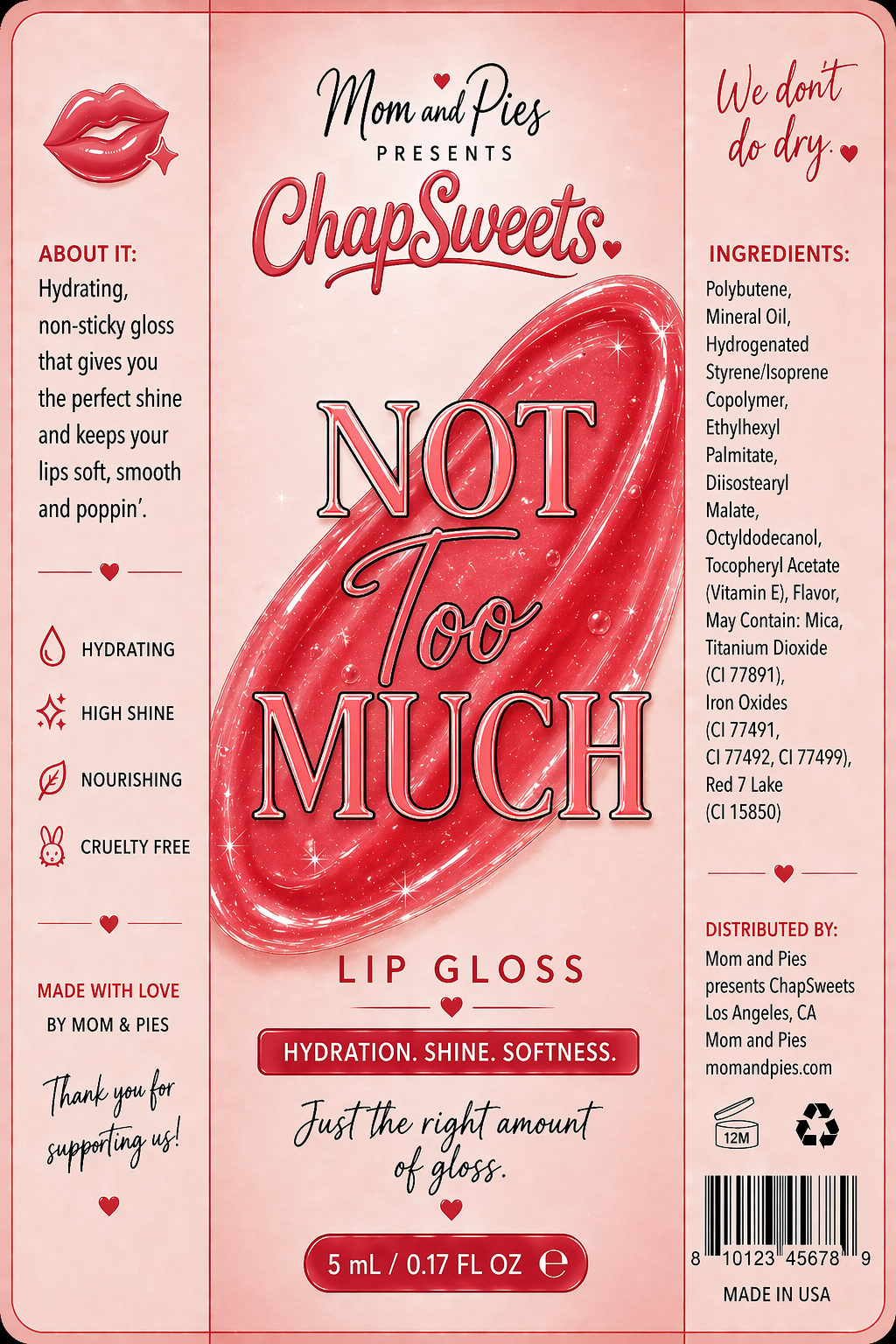 ChapSweets "Not Too Much"