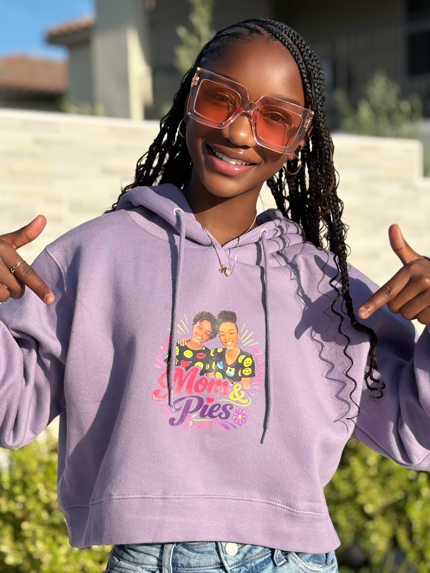 MP Crop Hoodie (Lavender)