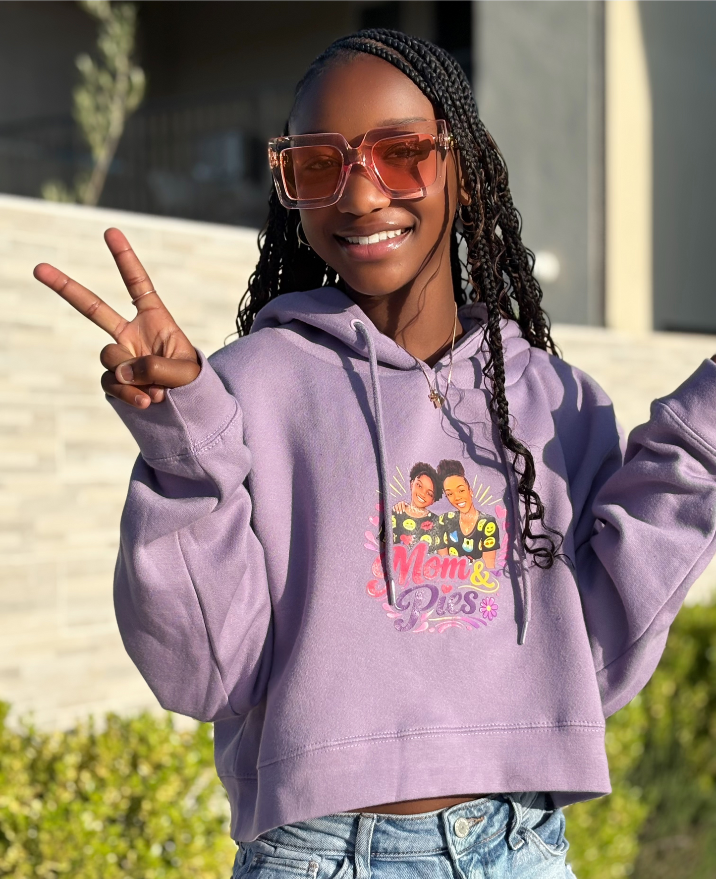 MP Crop Hoodie (Lavender)